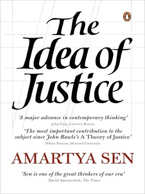 cover image of The Idea of Justice